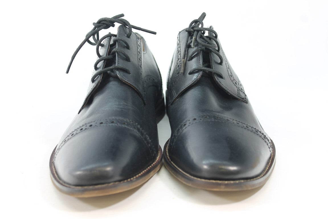 Florsheim Castellano Cap Men's Black Oxfords 12M(ZAP14632)