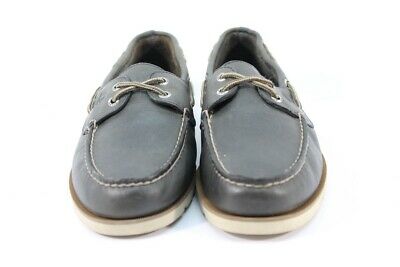 Sperry Top Sider Preowned Leeward Cross-Lace Men's Navy Boat Shoe 9M (SPRRY808)