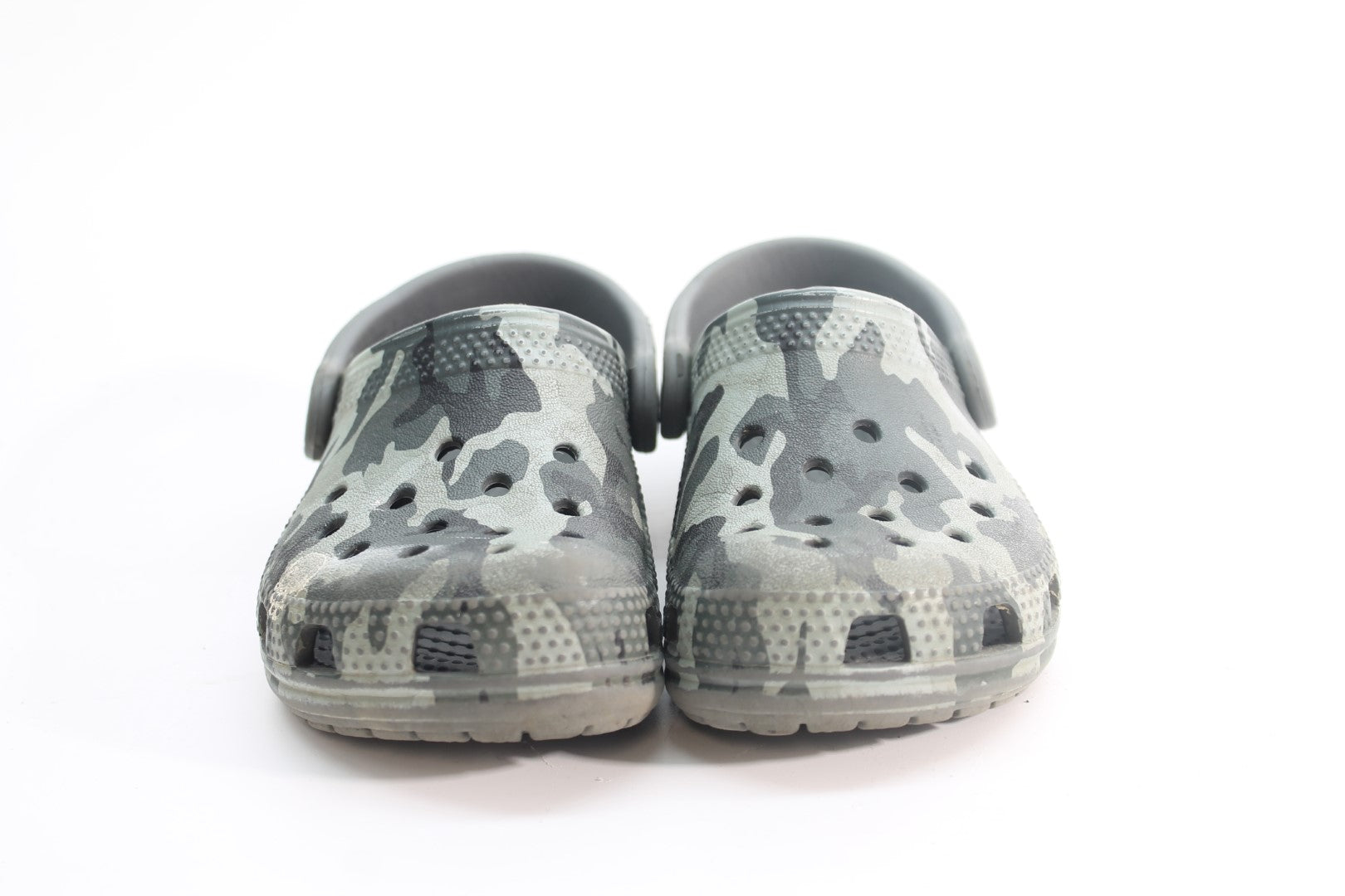 Crocs Kids Classic Camo Clogs Black / Grey 8M