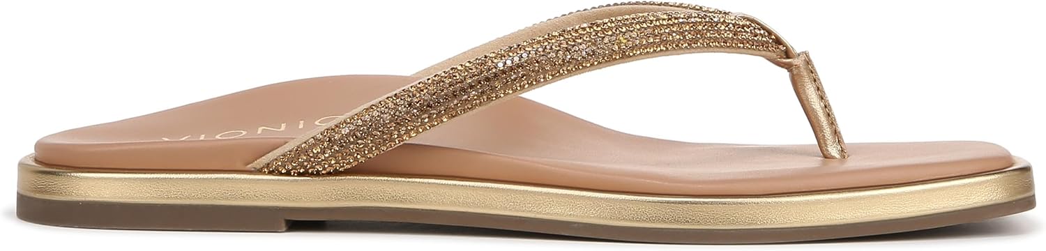 Vionic Women's Vista Shine Toe Post Sandals NW/OB