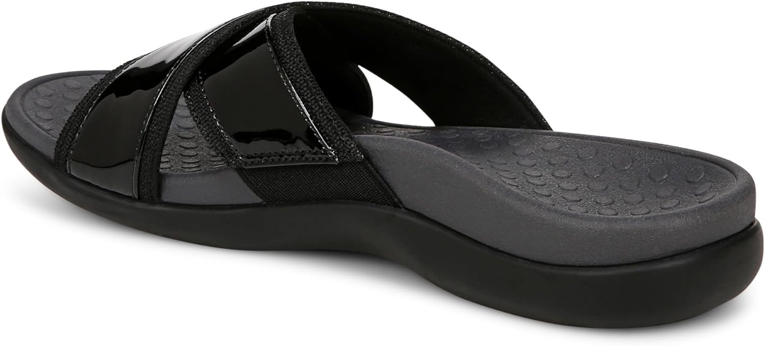 Vionic Women's Merced Cross Strap Slide Sandals NW/OB