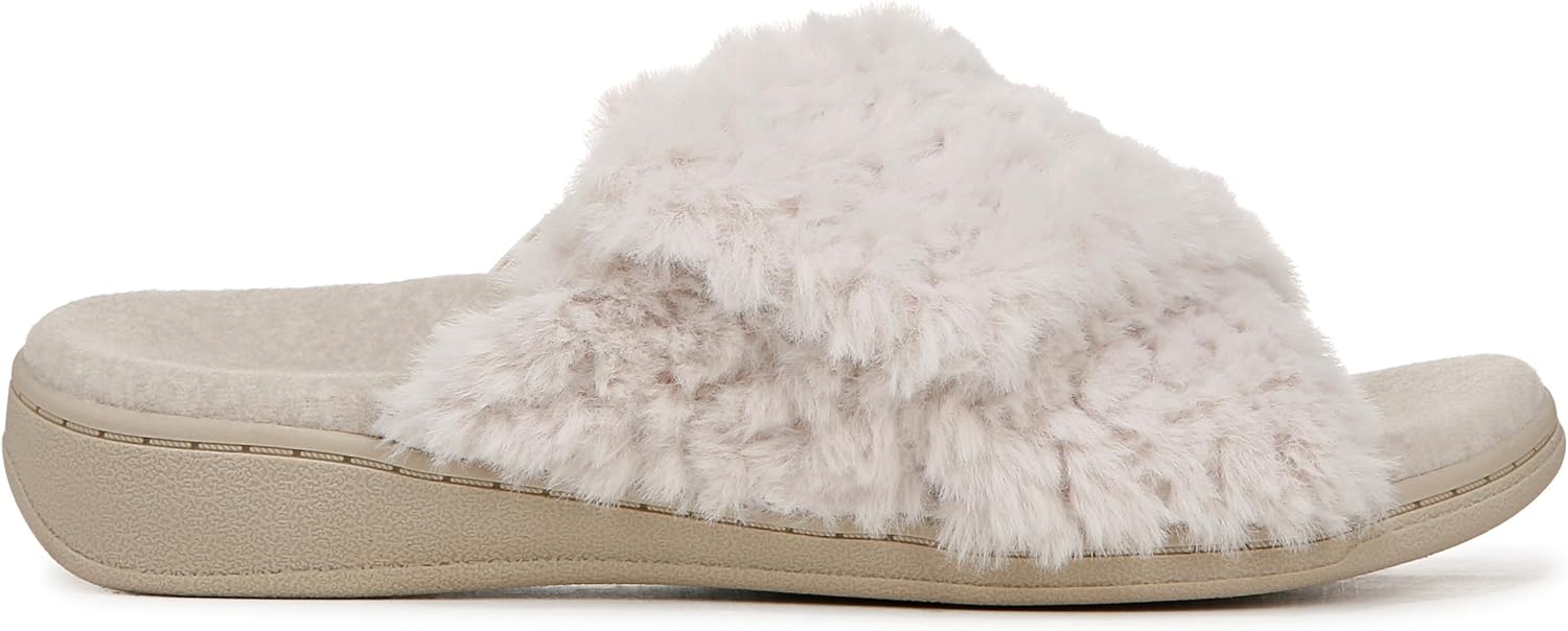 Vionic Women's Relax II Faux Fur Slippers NW/OB