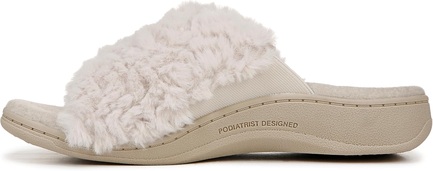 Vionic Women's Relax II Faux Fur Slippers NW/OB