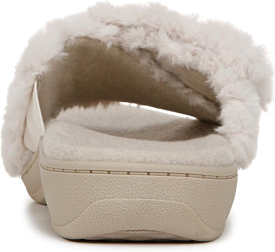 Vionic Women's Relax II Faux Fur Slippers NW/OB