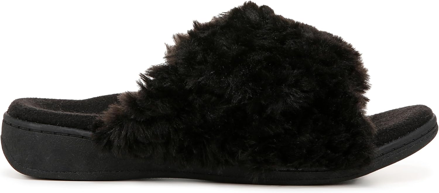 Vionic Women's Relax II Faux Fur Slippers NW/OB