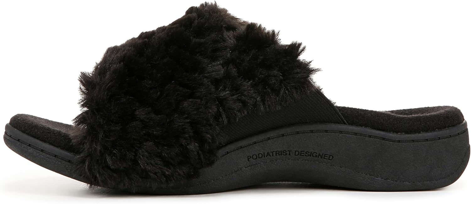 Vionic Women's Relax II Faux Fur Slippers NW/OB