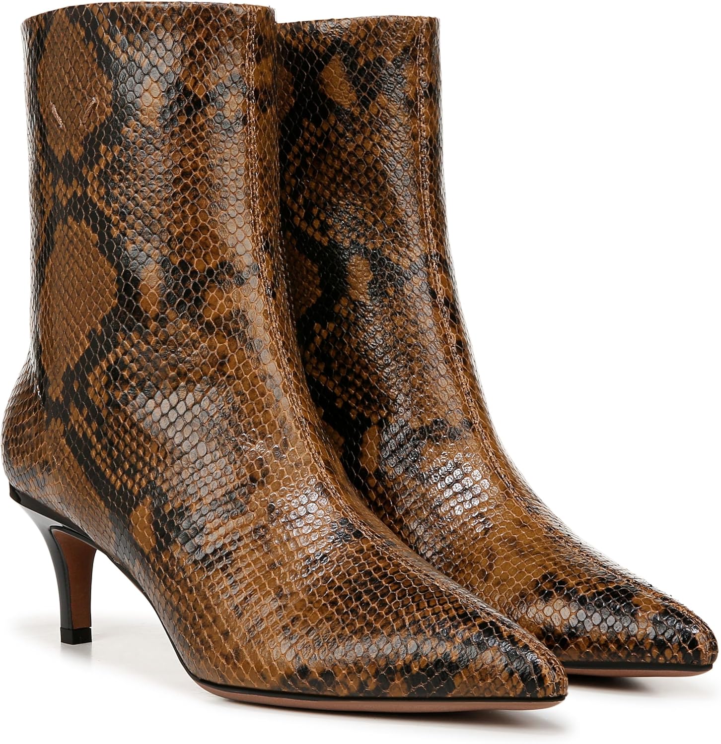 Taupe Leather Snake Print