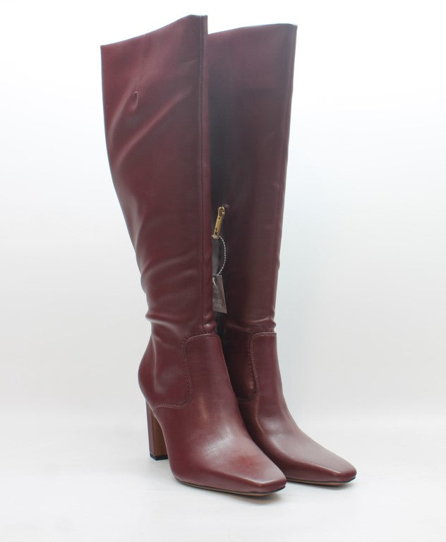 Berry Red Faux Leather