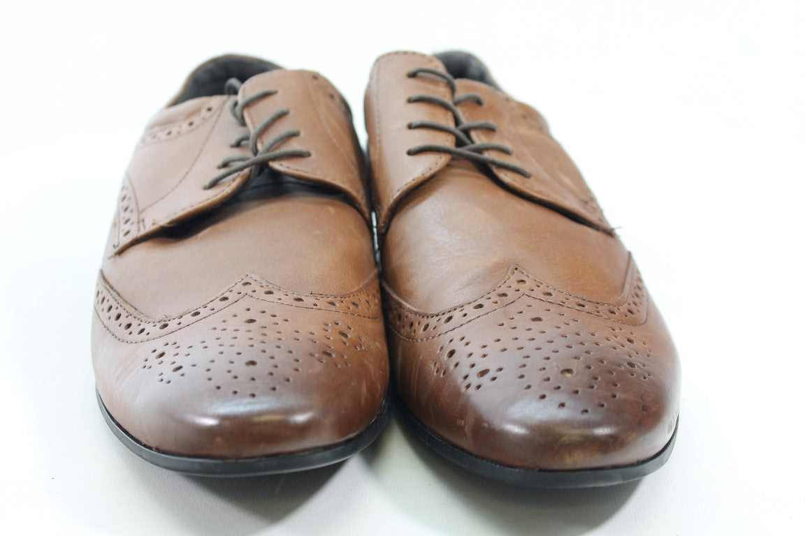 Reaction Kenneth Cole Zeke Men's Brown Oxfords 11.5M(ZAP15515)