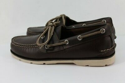 Sperry Top-Sider Preowned Leeward Men's 2-Eye Dark Brown Boat Shoe 7M (SPRRY695)