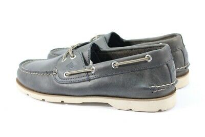 Sperry Top Sider Preowned Leeward Cross-Lace Men's Navy Boat Shoe 9M (SPRRY808)