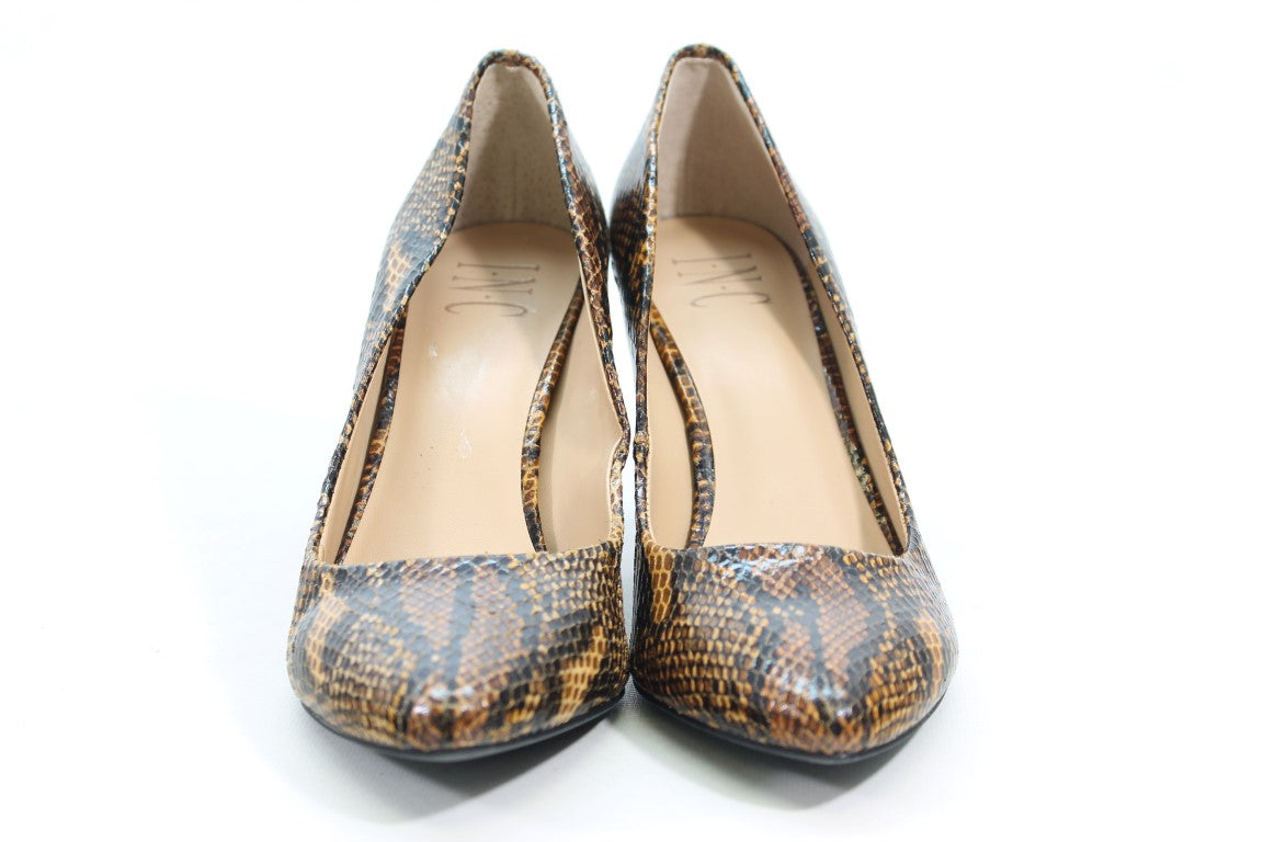 INC Zitah 2 Women's Brown Snake Pumps 7M(ZAP15507)