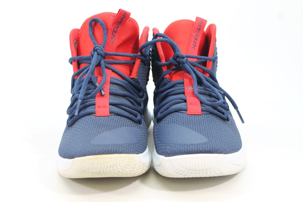 Nike Hyperdumk X Men's Midnight Navy/Red Sneakers 8M(ZAP15326)