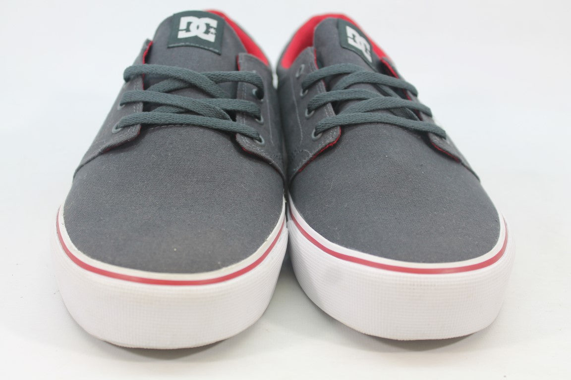 DC Trase TX Men's Grey Red Sneakers 12M(ZAP12086)