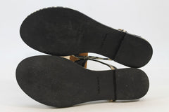 Cole Haan Tabitha Thong Women's Black/White Sandals 6M(ZAP14423)