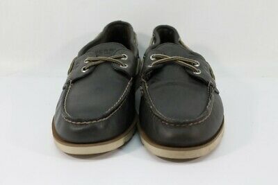 Sperry Top Sider Preowned Leeward Cross-Lace Men's Navy Boat Shoe 9M (SPRRY807)