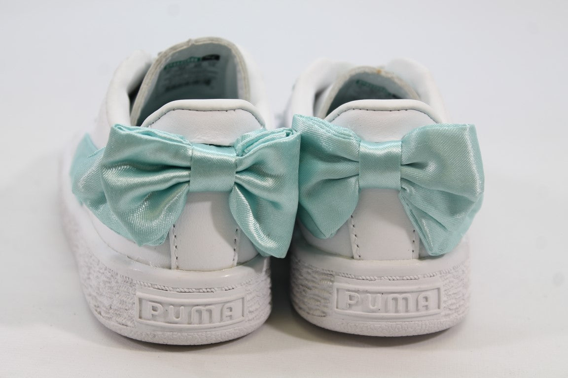 Puma Basket Bow Girl's Big Kid Island Paradise Sneakers 8M(ZAP8936)